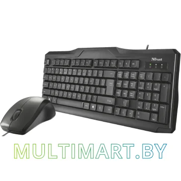 Комплект клавиатура + мышь Trust Classicline wired keyboard and mouse (21392) картинка 2